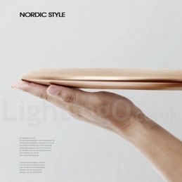 Plafoniera LED moderna nordica super sottile 4 cm dimmerabile con paralume in acrilico e telecomando