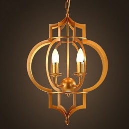 Lampadario moderno bianco e nero in metallo dorato, 52 cm, 1 lampadina E12/E14