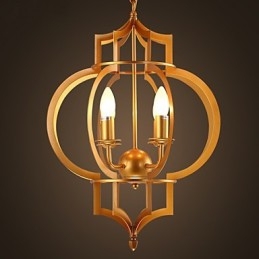 Lampadario moderno bianco e nero in metallo dorato, 52 cm, 1 lampadina E12/E14