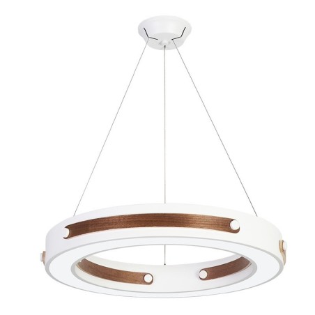 Lampada a sospensione ad anello moderna in acrilico multicolore
