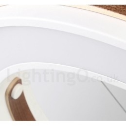 Lampada a sospensione ad anello moderna in acrilico multicolore