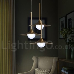 Lampada a sospensione industriale mini 1 luce oro e nero con paralume in vetro trasparente