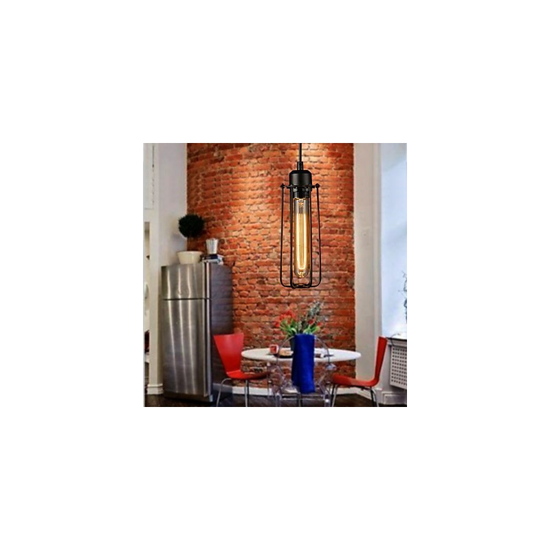 Lampadario mini in metallo stile rustico lodge retrò 3 luci E26/E27