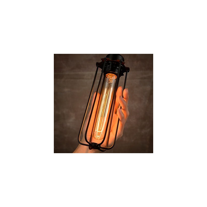 Lampadario mini in metallo stile rustico lodge retrò 3 luci E26/E27