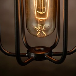Lampadario mini in metallo stile rustico lodge retrò 3 luci E26/E27