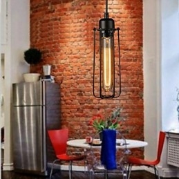 Lampadario mini in metallo stile rustico lodge retrò 3 luci E26/E27