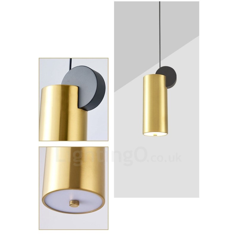 Lampada a sospensione moderna oro e nero, 4 modelli