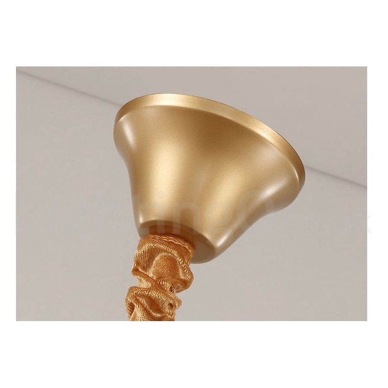 Lampadario a sospensione rotondo in cristallo K9 moderno, diametro 35/50/75/95 cm