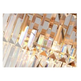 Lampadario a sospensione rotondo in cristallo K9 moderno, diametro 35/50/75/95 cm