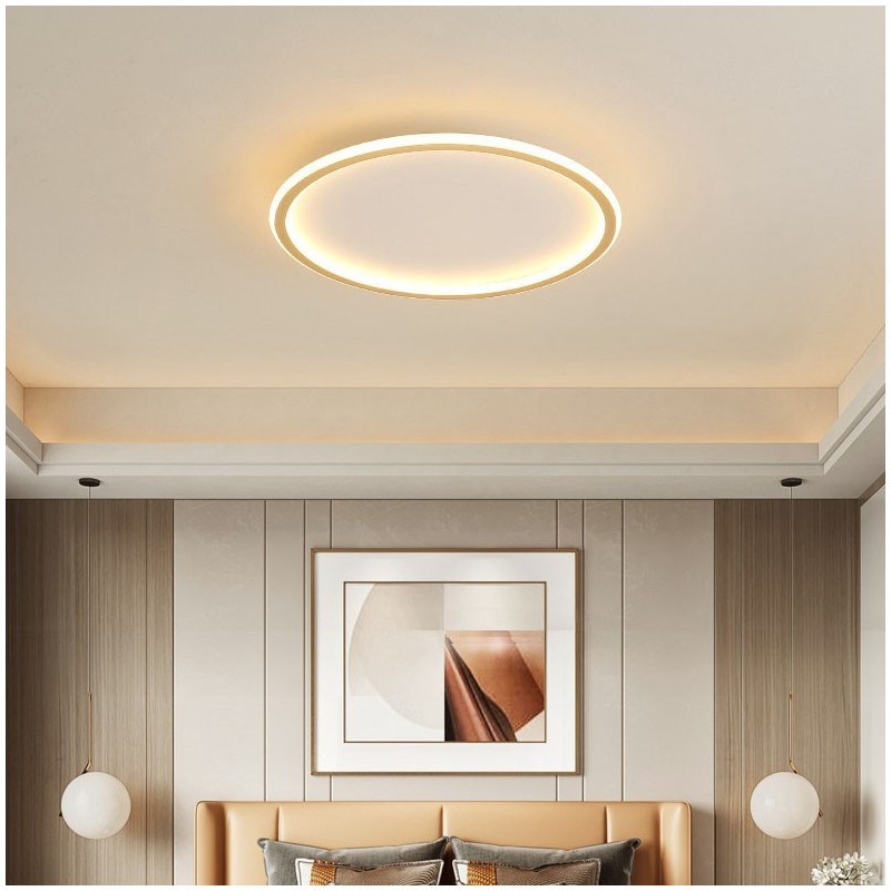 Plafoniera LED moderna nordica ultra sottile dimmerabile con telecomando, anche applique