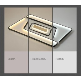 Lampada da soffitto rettangolare moderna contemporanea