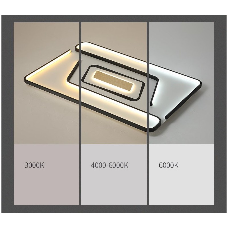 Lampada da soffitto rettangolare moderna contemporanea