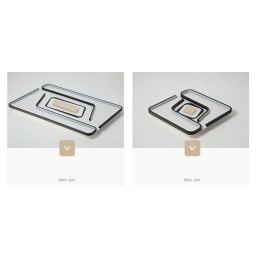 Lampada da soffitto rettangolare moderna contemporanea