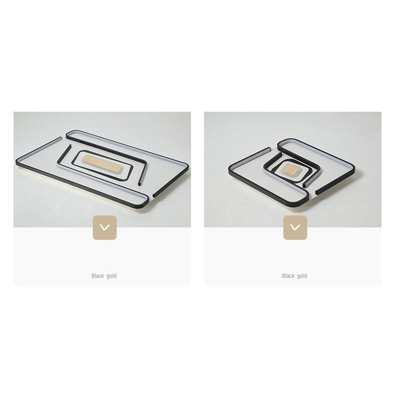 Lampada da soffitto rettangolare moderna contemporanea