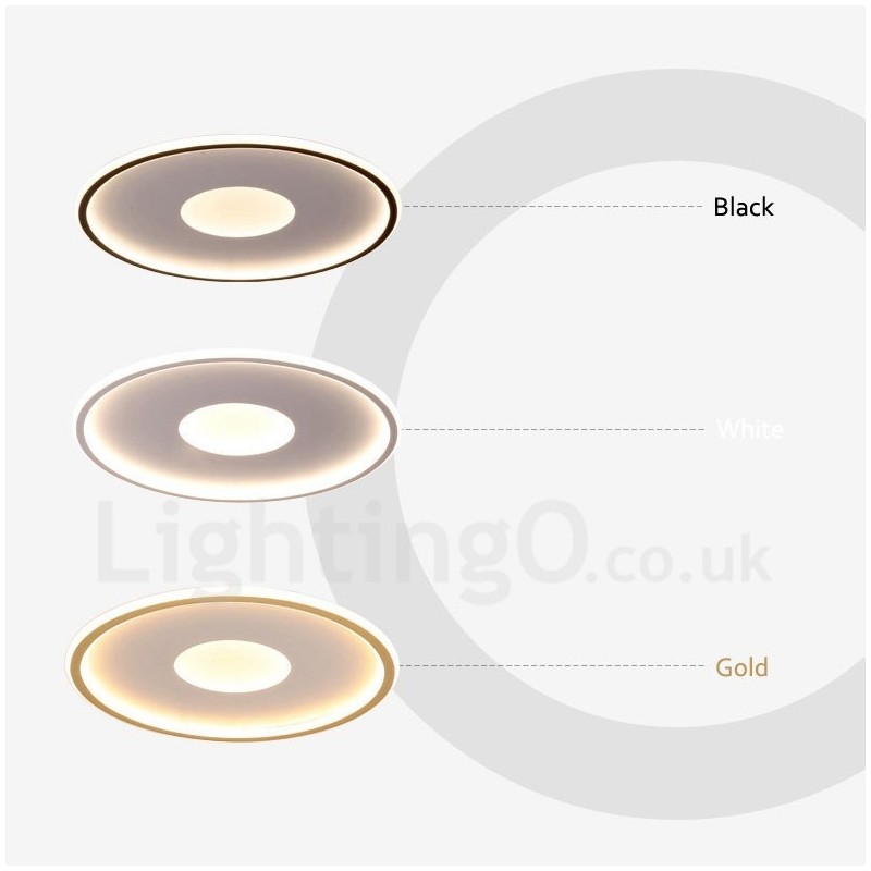 Plafoniera LED nordica moderna ultra sottile dimmerabile con telecomando, anche applique