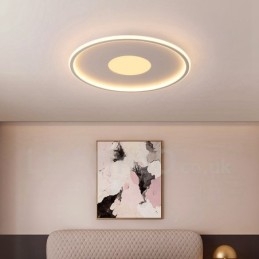 Plafoniera LED nordica moderna ultra sottile dimmerabile con telecomando, anche applique