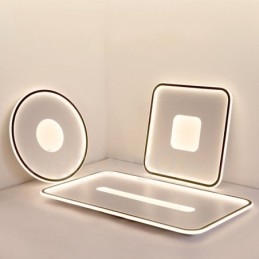 Plafoniera LED nordica moderna ultra sottile dimmerabile con telecomando, anche applique