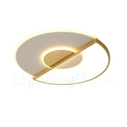 Plafoniera LED ultrasottile oro 42/52 cm con telecomando, anche applique