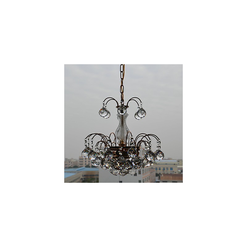Lampadario classico in cristallo oro 1 livello E9