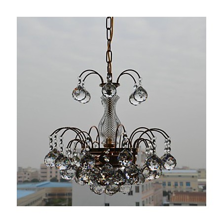 Lampadario classico in cristallo oro 1 livello E9