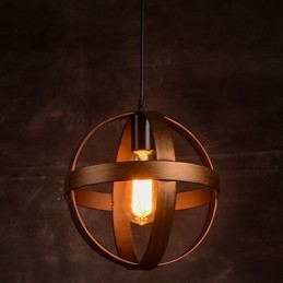 Lampadario in ferro retrò industriale minimalista