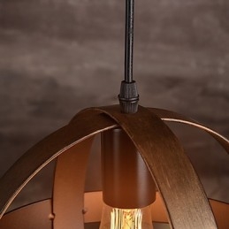 Lampadario in ferro retrò industriale minimalista