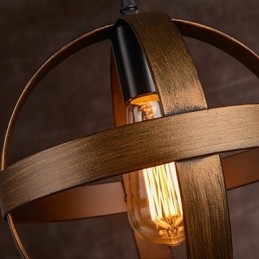 Lampadario in ferro retrò industriale minimalista