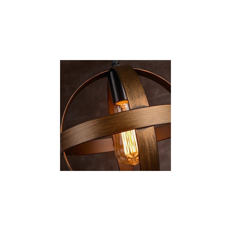 Lampadario in ferro retrò industriale minimalista