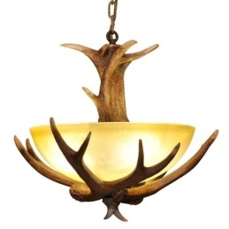 Lampada a sospensione rustica vintage con paralume in vetro, E27, Ø 42 cm, H 45 cm
