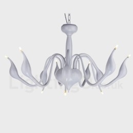 Lampadario moderno contemporaneo in metallo elettroplaccato 9 luci G4