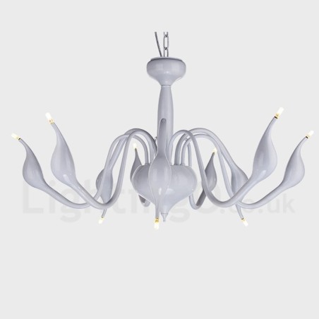 Lampadario moderno contemporaneo in metallo elettroplaccato 9 luci G4