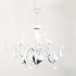 Lampadario moderno contemporaneo in metallo elettroplaccato 9 luci G4
