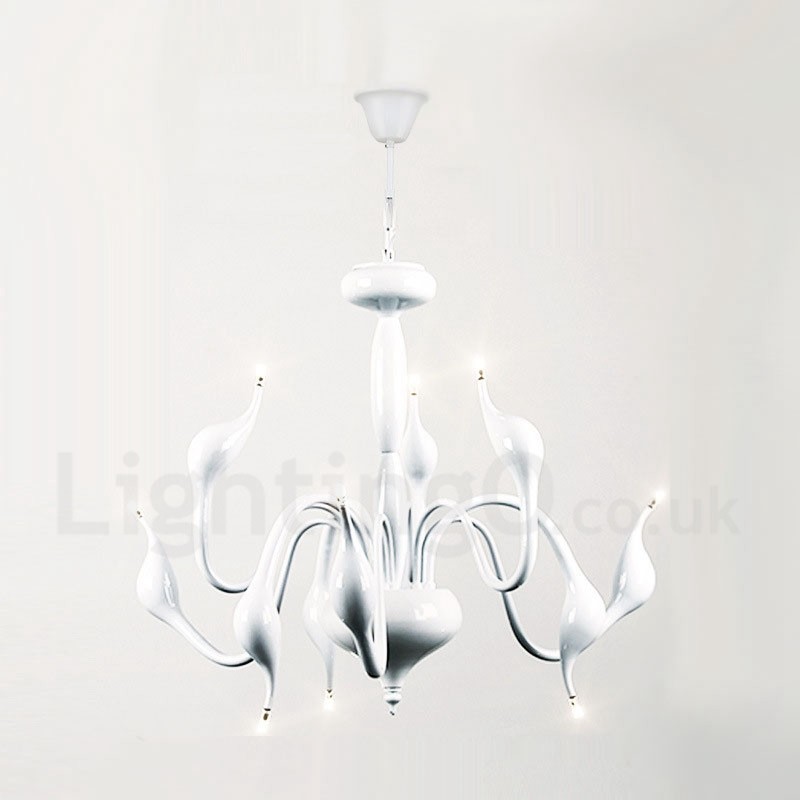 Lampadario moderno contemporaneo in metallo elettroplaccato 9 luci G4