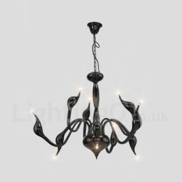 Lampadario moderno contemporaneo in metallo elettroplaccato 9 luci G4