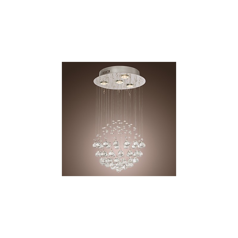 Lampadario di lusso moderno in cristallo 4 luci