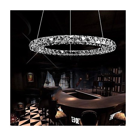 Lampadario a sospensione in cristallo K9 moderno D40 cm singolo