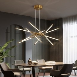 Lampadario nordico LED 6/8/10/12 luci, cavo regolabile 100 cm