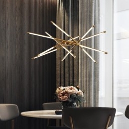 Lampadario nordico LED 6/8/10/12 luci, cavo regolabile 100 cm