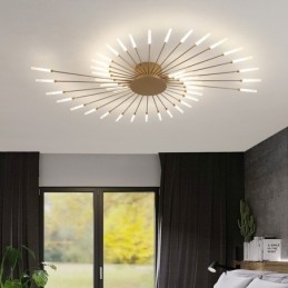 Lampada da soffitto LED moderna a filo 42 luci 128 cm
