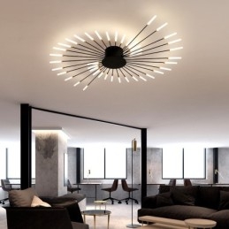 Lampada da soffitto LED moderna a filo 42 luci 128 cm