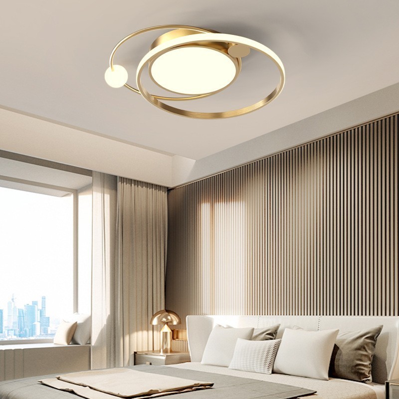 Lampada da soffitto rotonda moderna in acrilico con LED, 50/60 cm