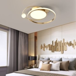 Lampada da soffitto rotonda moderna in acrilico con LED, 50/60 cm