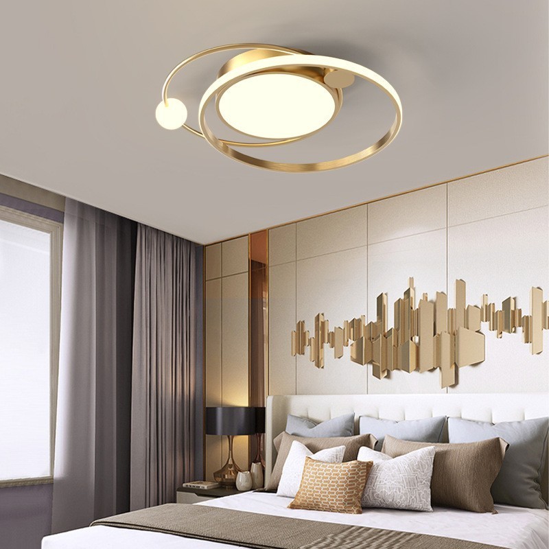 Lampada da soffitto rotonda moderna in acrilico con LED, 50/60 cm