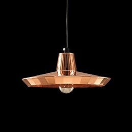 Lampadario a sospensione mini rustico classico in metallo finitura ottone 1 luce E26/E27