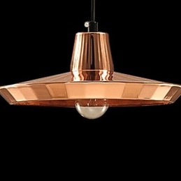 Lampadario a sospensione mini rustico classico in metallo finitura ottone 1 luce E26/E27