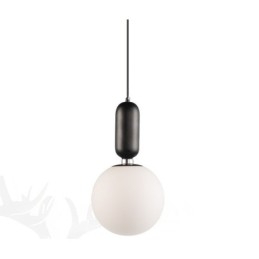 Lampada a sospensione moderna con paralume in vetro e fissaggio in lega di alluminio