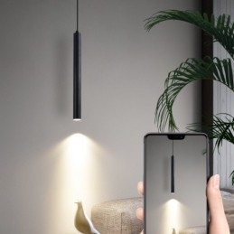 Lampada a sospensione moderna e contemporanea in vetro e lega di alluminio