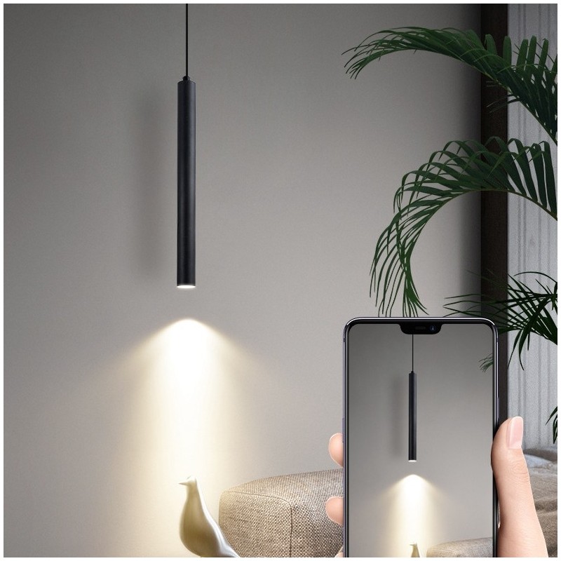 Lampada a sospensione moderna e contemporanea in vetro e lega di alluminio