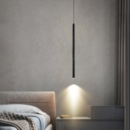 Lampada a sospensione moderna e contemporanea in vetro e lega di alluminio