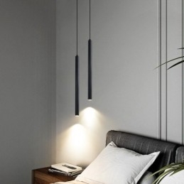 Lampada a sospensione moderna e contemporanea in vetro e lega di alluminio